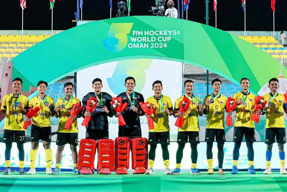 Skuad hoki negara naib juara edisi sulung Piala Dunia 5s 2024. Foto International Hockey Federation (FIH)