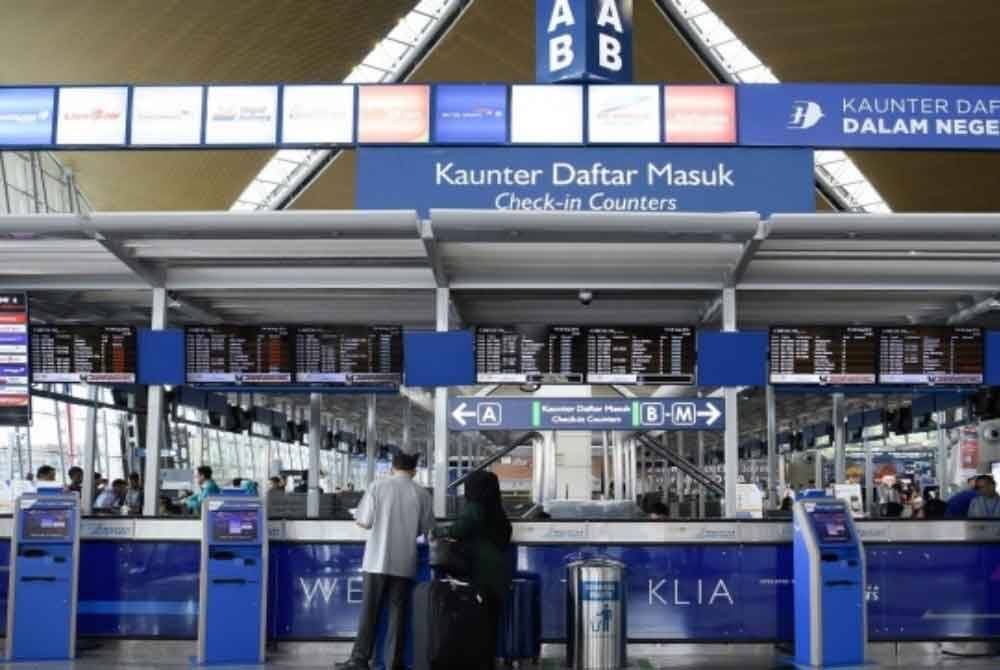 Lapangan Terbang Antarabangsa Kuala Lumpur (KLIA). Foto Bernama
