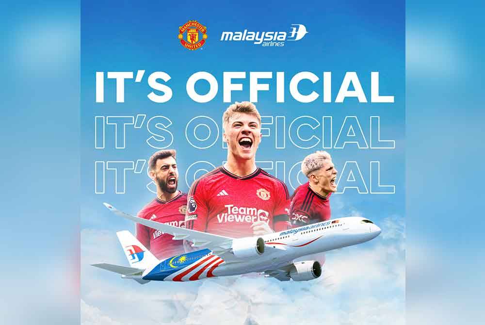 Malaysia Airlines kini penerbangan rasmi Manchester United - Sinar Harian