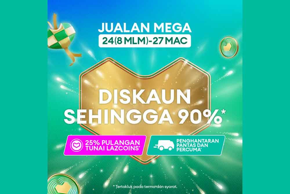Jualan mega tersebut dilaksanakan khusus untuk rakyat Malaysia yang menyambut perayaan Hari Raya Aidilfitri.