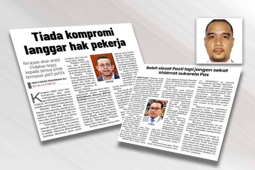 Laporan akhbar Sinar Harian pada Rabu lalu. Gambar kecil: Dr Muhammad Aiman Arifin