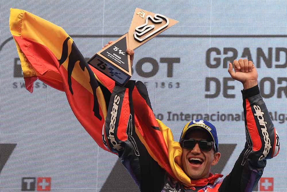 Jorge martin kini mendahului carta pelumba MotoGP selepas dua perlumbaan musim ini. - AFP