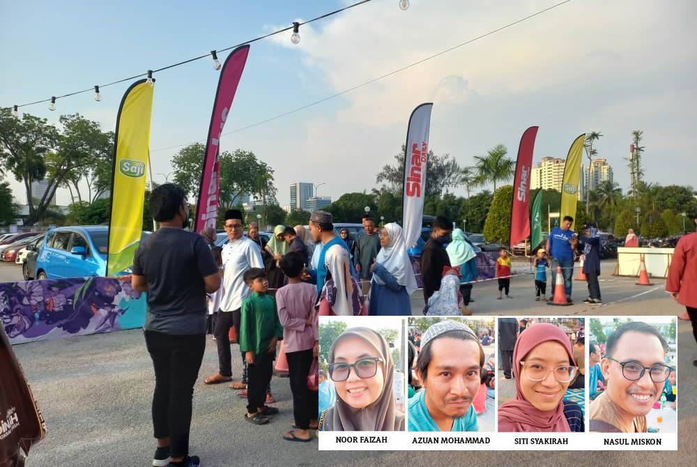 Pengunjung mengimbas kod QR ketika hadir ke program Iftar Ala Madinah@Karangkraf 2024.