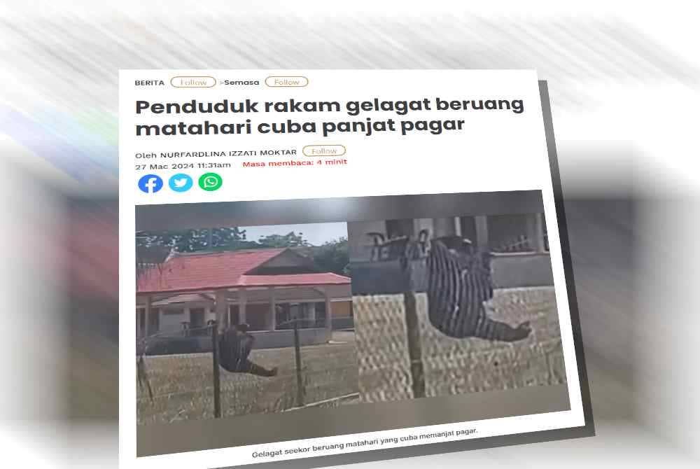 Laporan Sinar Harian.