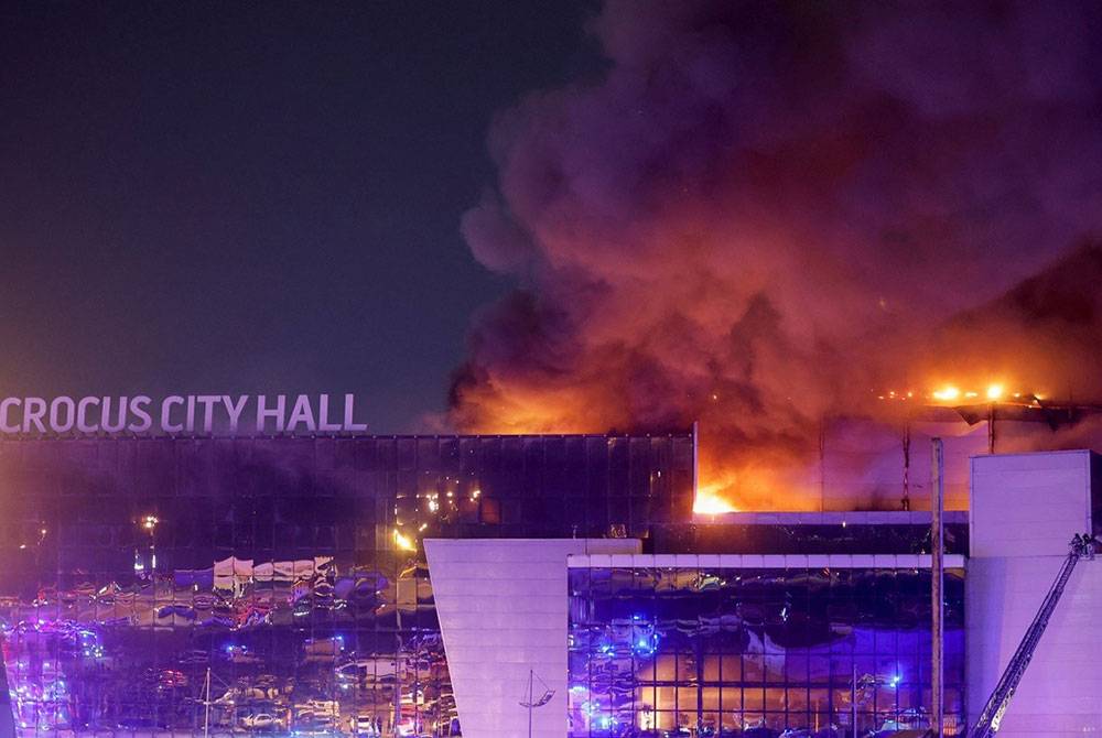 Serangan pengganas pada Jumaat berlaku di Dewan Bandaraya Crocus di bandar Krasnogorsk, Moscow, yang meragut sekurang-kurangnya 139 nyawa.