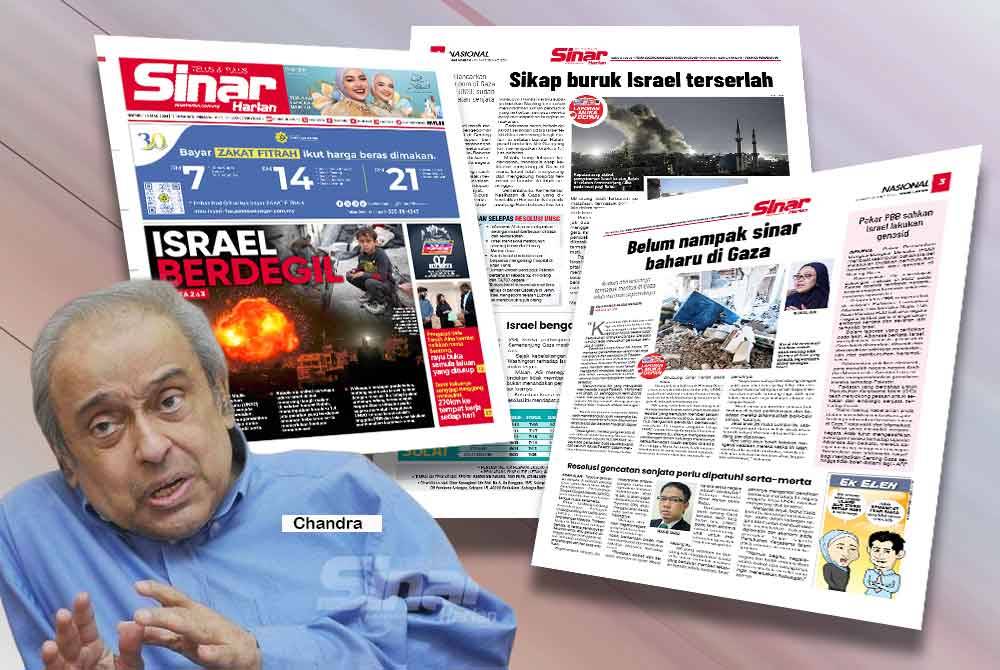 Laporan Sinar Harian pada Khamis.