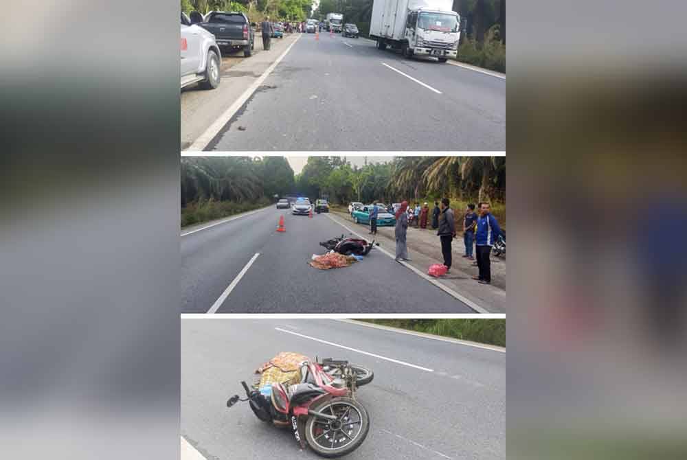Seorang wanita maut selepas motosikal ditunggangnya melanggar seekor lembu yang melintas jalan di kilometer 80 Jalan Gua Musang - Kota Bharu pada Jumaat.