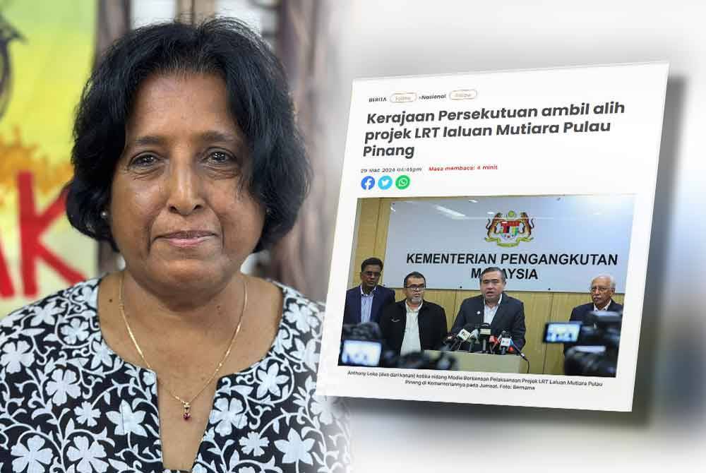 Meenakshi (kiri) dan Laporan Sinar Harian