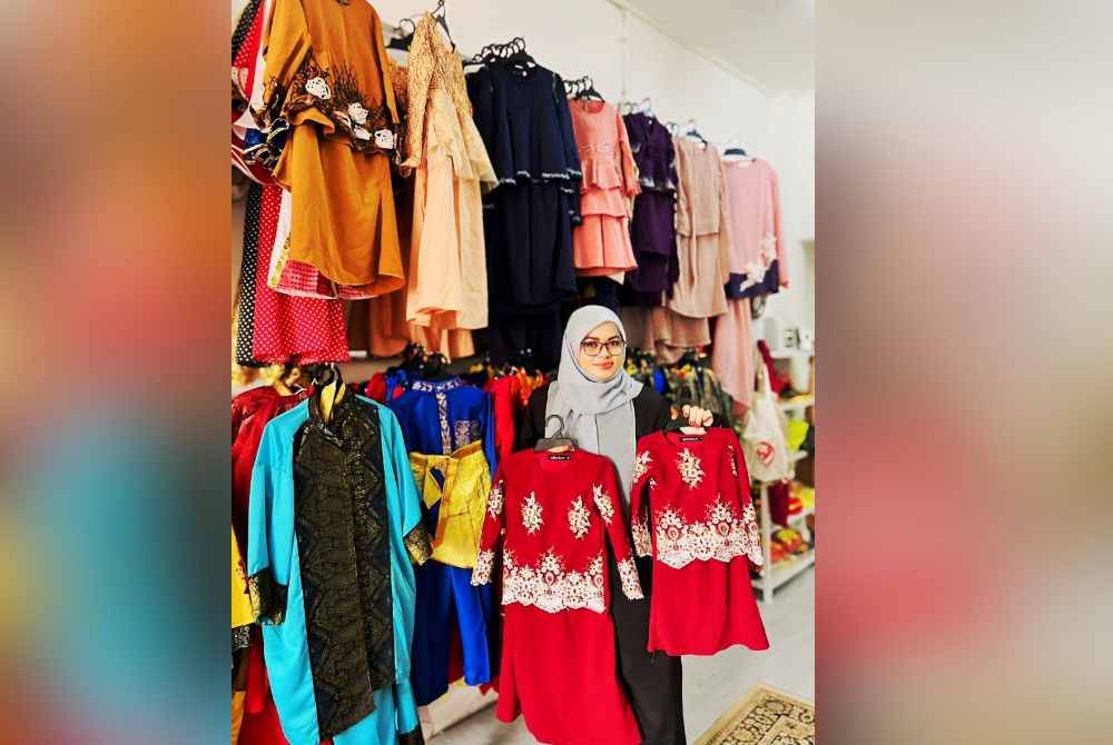 Marhaini Suriana mengenakan sewa sekitar RM20 bagi sepasang baju untuk tempoh seminggu.