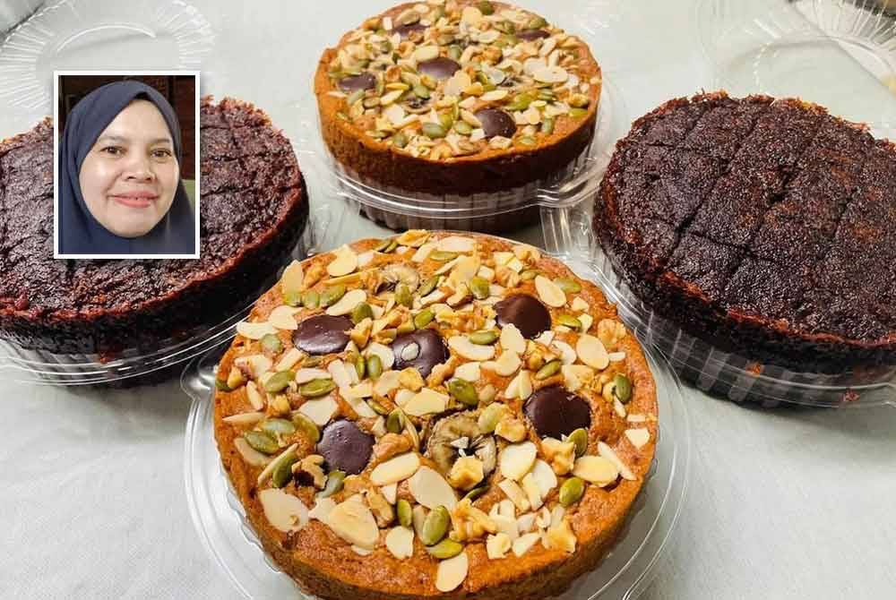 Kek pisang another level. Gambar kecil: Rahimah