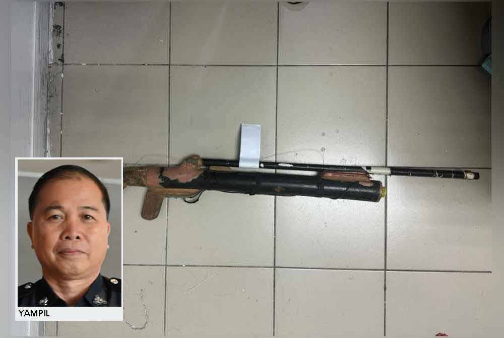 Seorang petani cedera di tapak tangan kiri selepas tertembak senapang angin. Gambar haisan