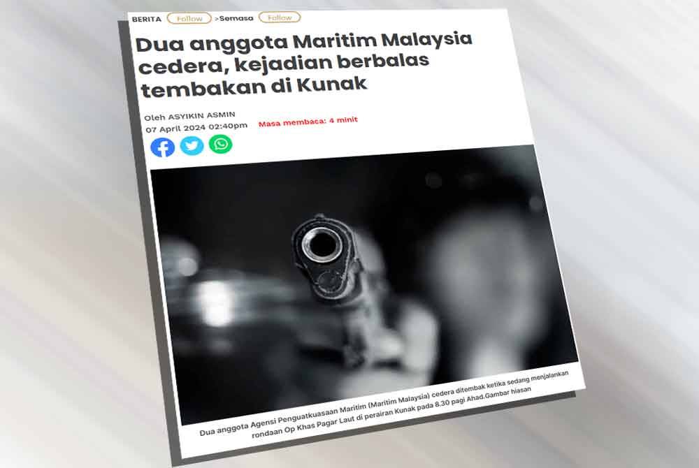 Laporan Sinar Harian pada Ahad.