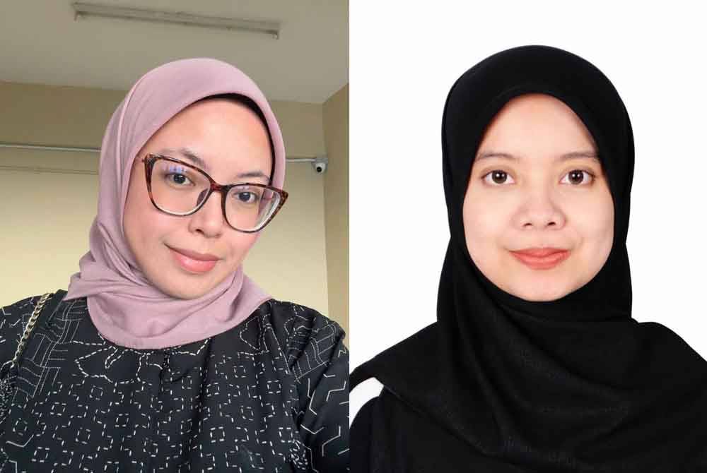 Gambar dari kiri: Noor Edreena dan Ruhaida