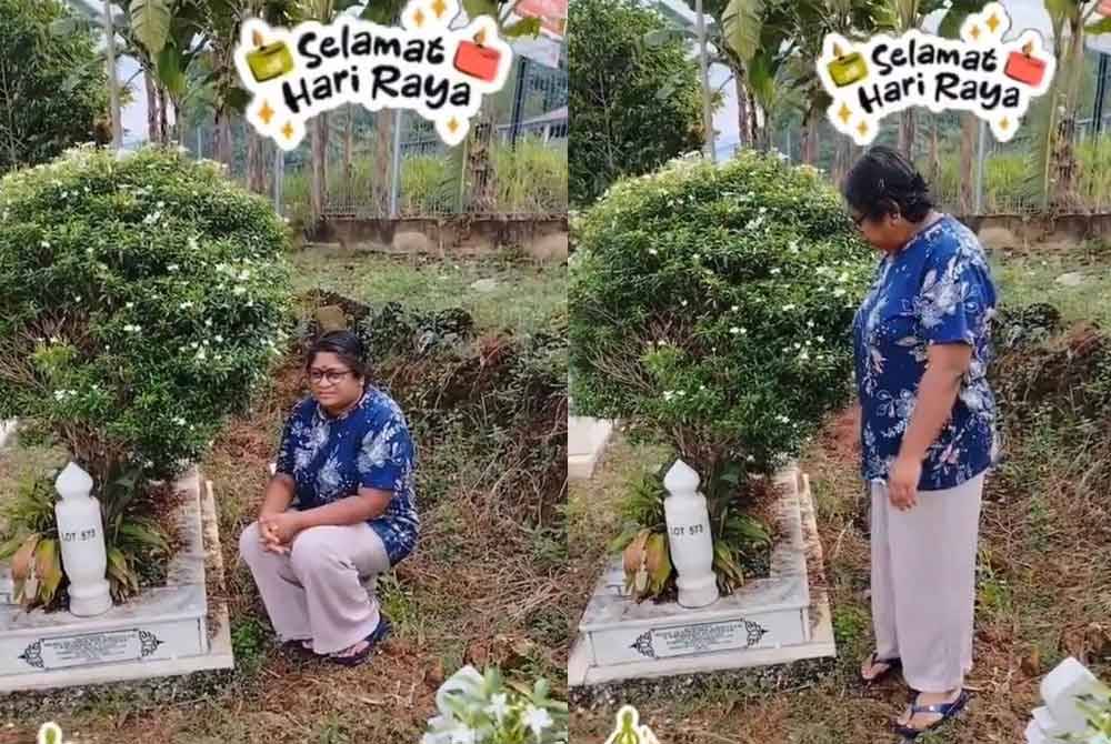 Janaki menziarahi kubur arwah bapanya, Mohd Ja'afar.