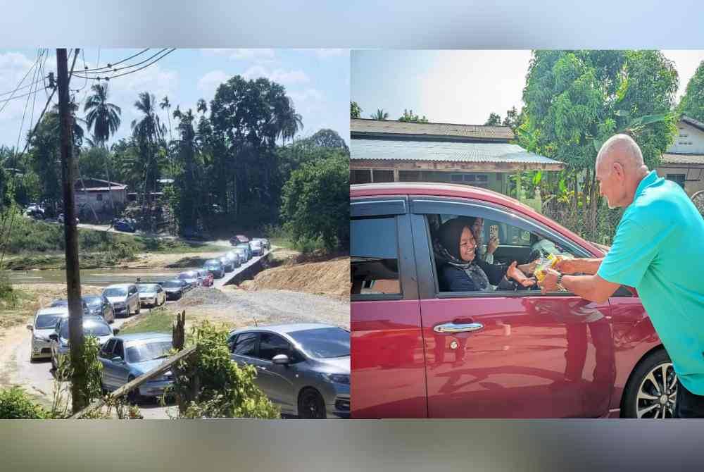 Penduduk di Kuala Pertang, Kuala Krai berkongsi rezeki dengan mengagihkan air minuman percuma kepada perantau yang melalui jalan kampung tersebut untuk pulang ke ibu kota selepas menyambut Hari Raya Aidilfitri. Penduduk di kawasan Telekong, Kuala Krai turut berkongsi rezeki dengan mengagihkan minuman kepada anak-anak perantau.