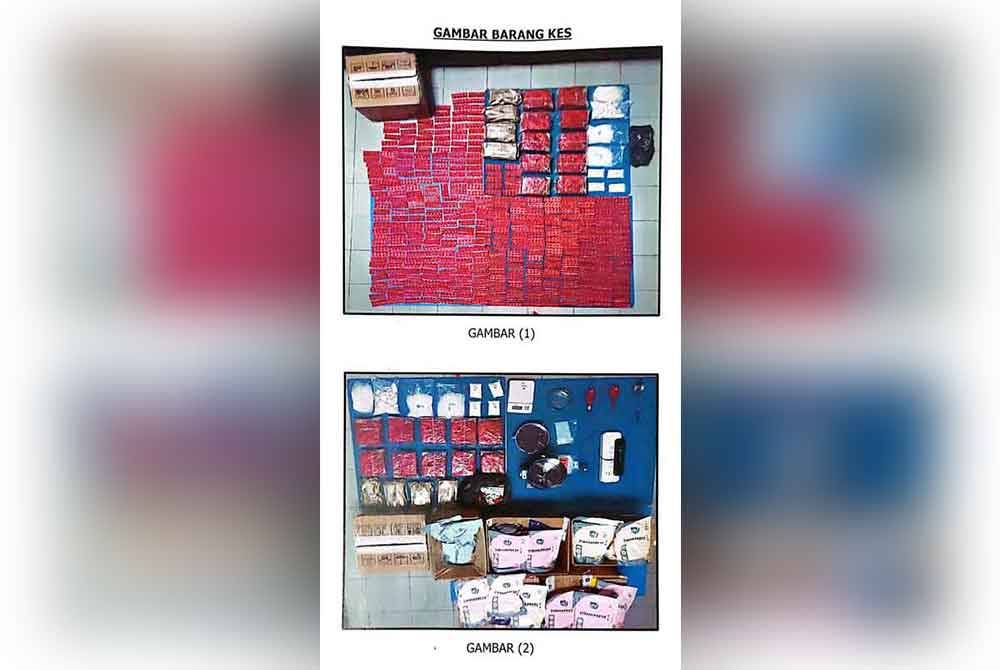 Polis Sarawak merampas dadah pelbagai jenis bernilai lebih RM639,000 dalam serbuan berasingan di kawasan Miri, bahagian utara Sarawak pada Jumaat lepas. Foto Facebook Polis Sarawak