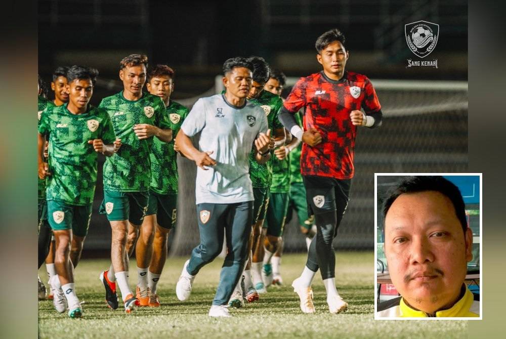 Pasukan Sang Kenari kembali menjalani latihan pada Sabtu selepas sambutan Hari Raya Aidil Fitri dengan mempersiapkan kecergasan pemain menjelang aksi 4 penjuru di Kuala Terengganu. (Gambar kecil: Nor Hasmadi) FotoKDA FC