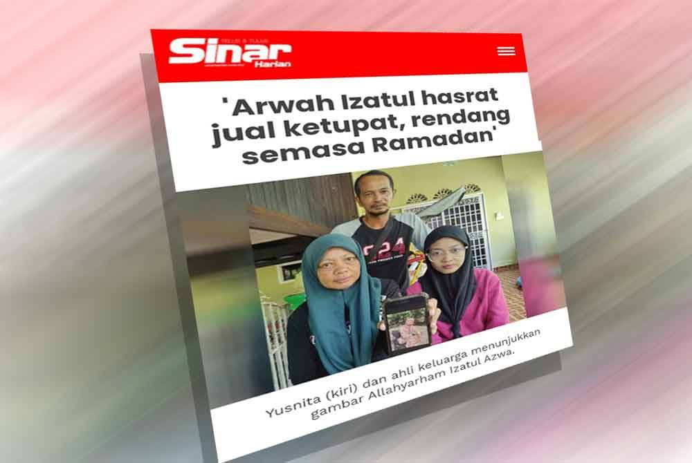 Laporan Sinar Harian pada 7 Mac lalu.