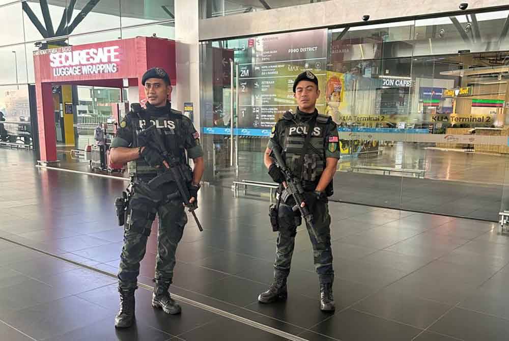 Anggota PGA antara elemen yang ditugaskan untuk membuat kawalan keselamatan di KLIA dan KLIA 2, Sepang sejak Selasa lalu.