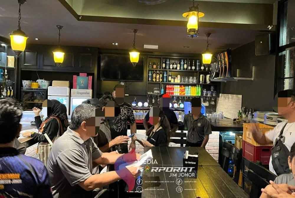 Op Selera yang dijalankan imigresen di premis kedai makan sekitar Masai, Pasir Gudang. Foto Jabatan Imigresen Johor