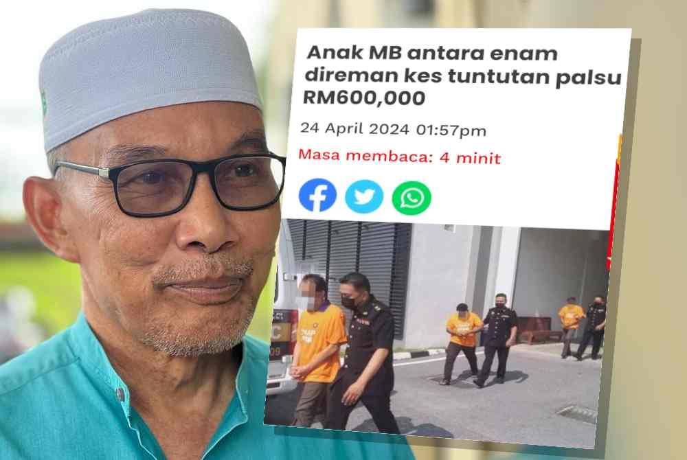 Mohd Shukri (kiri), Laporan Sinar Harian pada Rabu