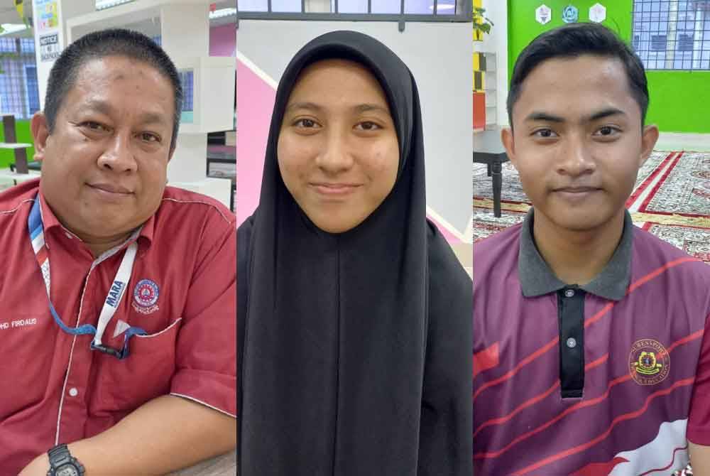 Dari kiri; Mohamad Firdaus, Adani Damia dan Mukhlis.