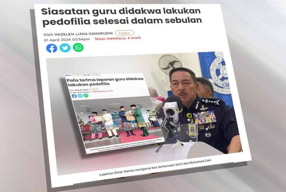 Laporan Sinar Harian mengenai kes itu sebelum ini.