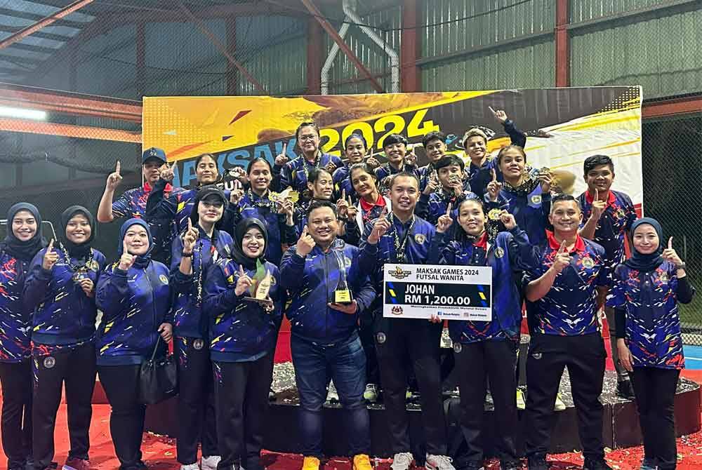 Skuad futsal wanita MAKSWIP muncul juara acara futsal MAKSAK 2024 selepas tumpaskan Sabah 1-0 di perlawanan akhir.