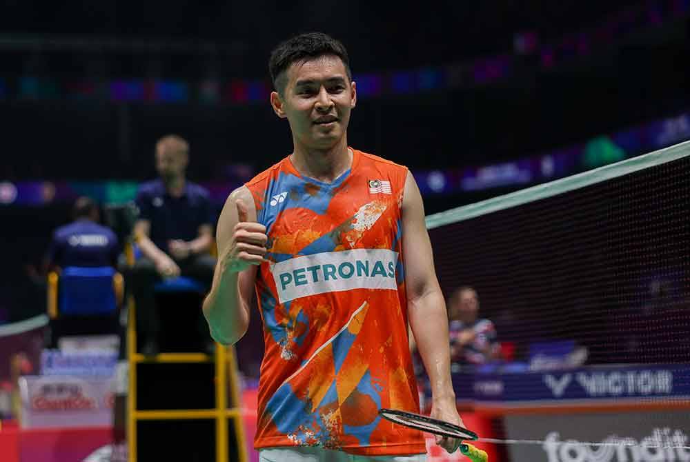 Reaksi Cheam June Wei selepas menewaskan pemain Algeria, Youcef Sabri Medel. Foto Bernama