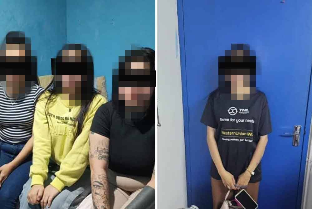 Empat wanita Filipina yang menjadi mangsa pemerdagangan manusia diselamatkan polis di Labuan dan Penampang.