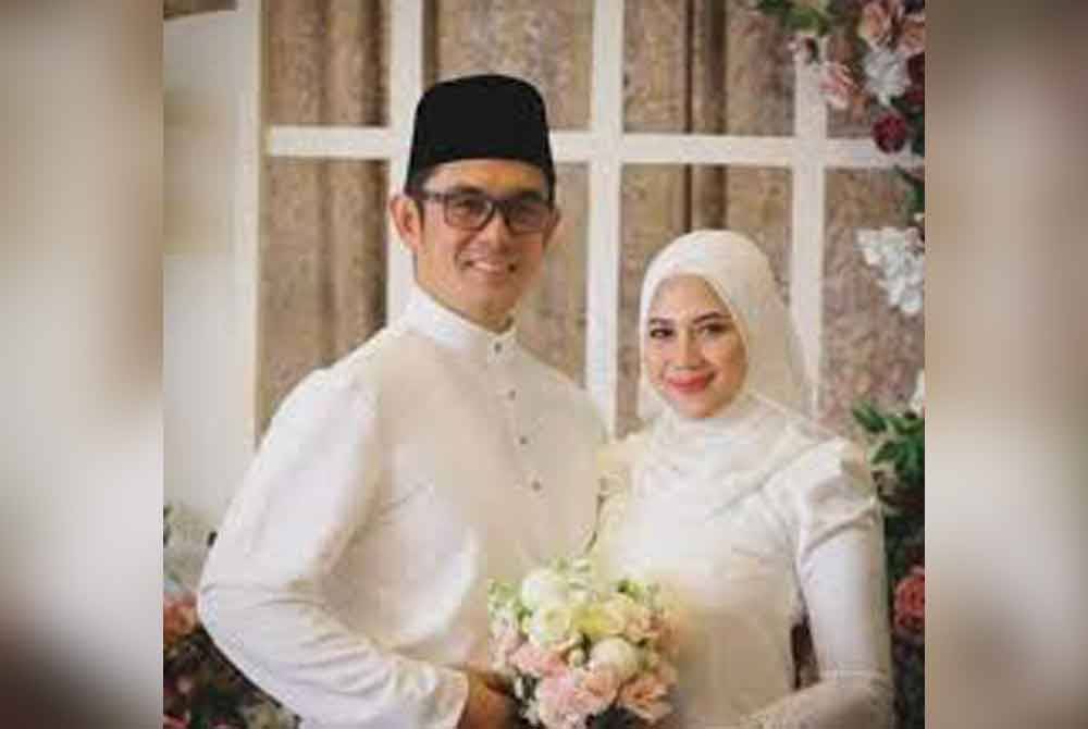 Gambar pernikahan baharu Redza.