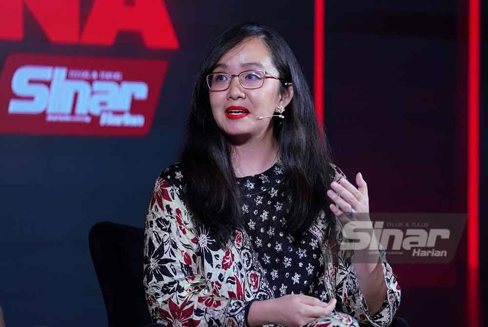 Michelle ketika menjadi panelis Wacana siri 438 bertajuk 'Apa khabar, Kuala Kubu Baharu?' yang disiarkan secara langsung di semua platform digital Sinar Harian pada Selasa. Foto Sinar Harian-MOHD HALIM ABDUL WAHID