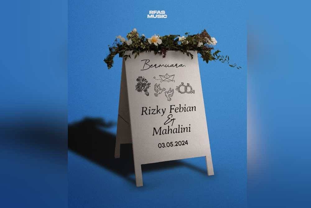 Poster seakan jemputan perkahwinan daripada hantaran label muzik, RFAS Music.