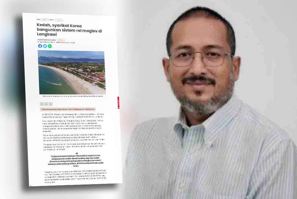 Laporan Sinar Harian pada 29 April 2024 (kiri) dan Shaiful Hazizy