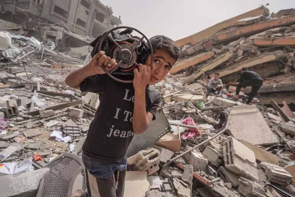 Puing-puing di seluruh Gaza berkemungkinan besar dicemari dengan ordnans tidak meletup atau UXO.