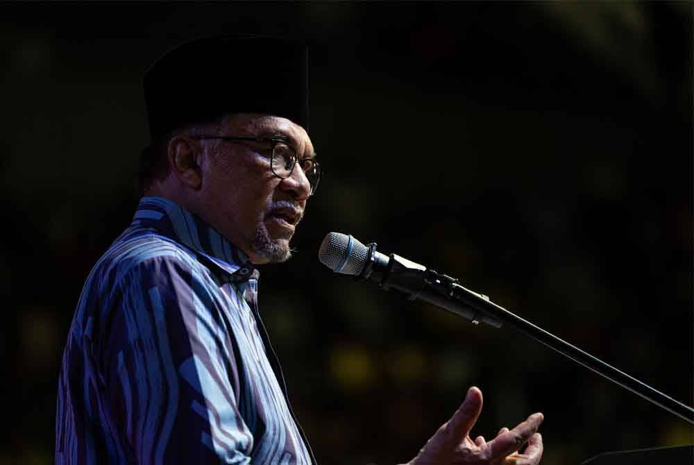 Anwar berucap ketika hadir ke Rumah Terbuka Vaisakhi Negeri Perak 2024 di Stadium Indera Mulia, pada Sabtu. Foto Bernama