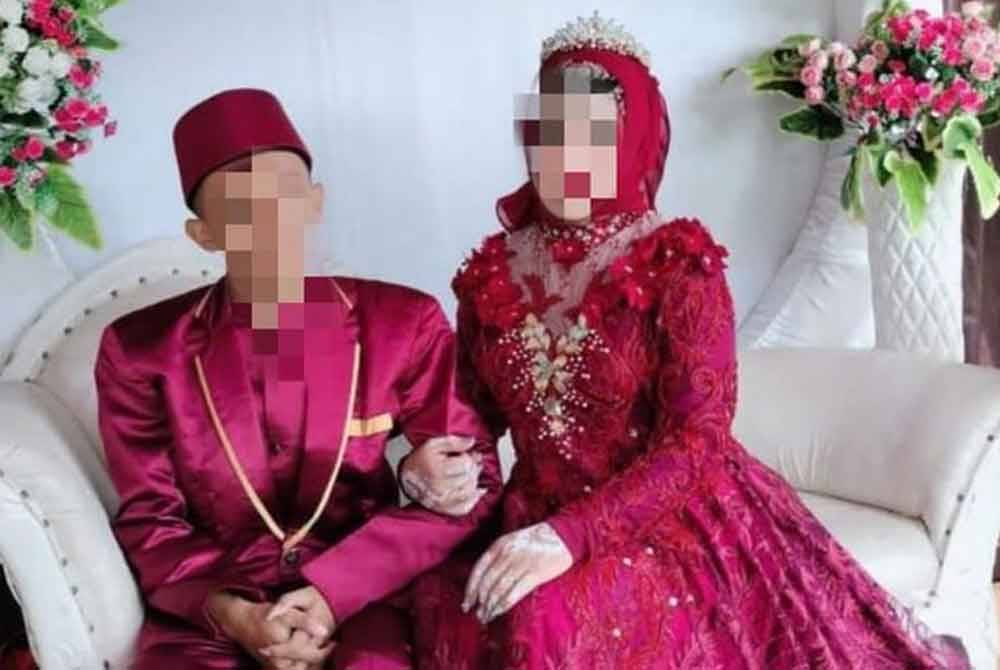 Gambar perkahwinan pasangan berkenaan. Foto Detik.Com.