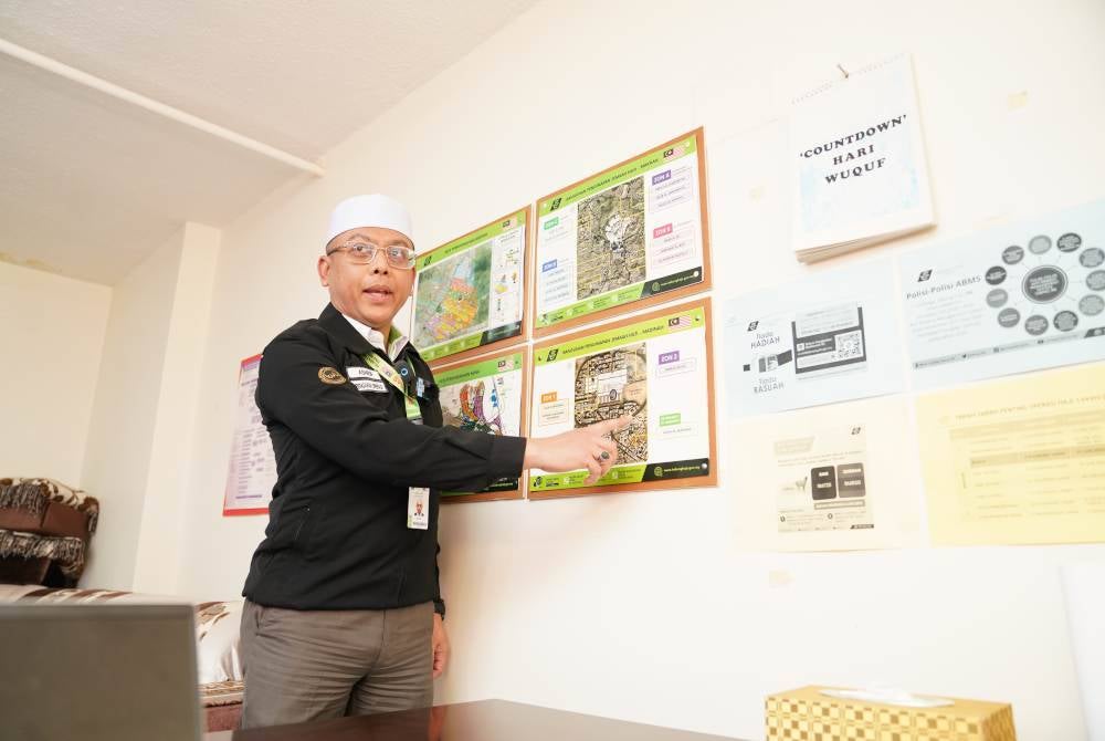 Ashrof memberitahu jemaah haji ketika di Madinah dibahagikan kepada dua zon penginapan.