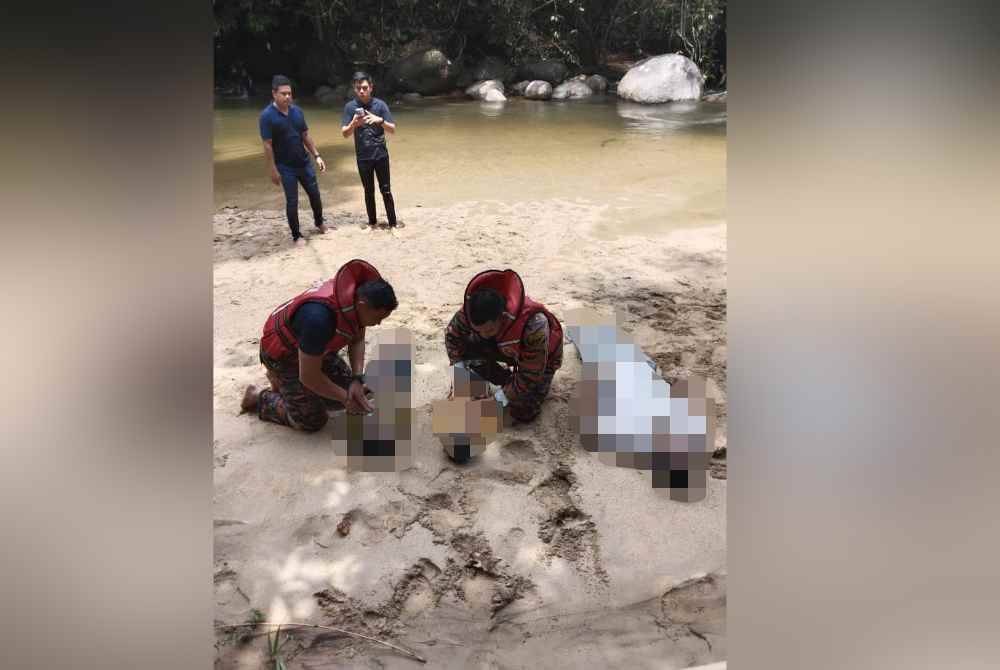 Perkelahan sebuah keluarga berakhir tragedi apabila seorang bapa bersama dua anaknya lemas ketika mandi di Sungai Balak, Batang Kali pada Ahad.