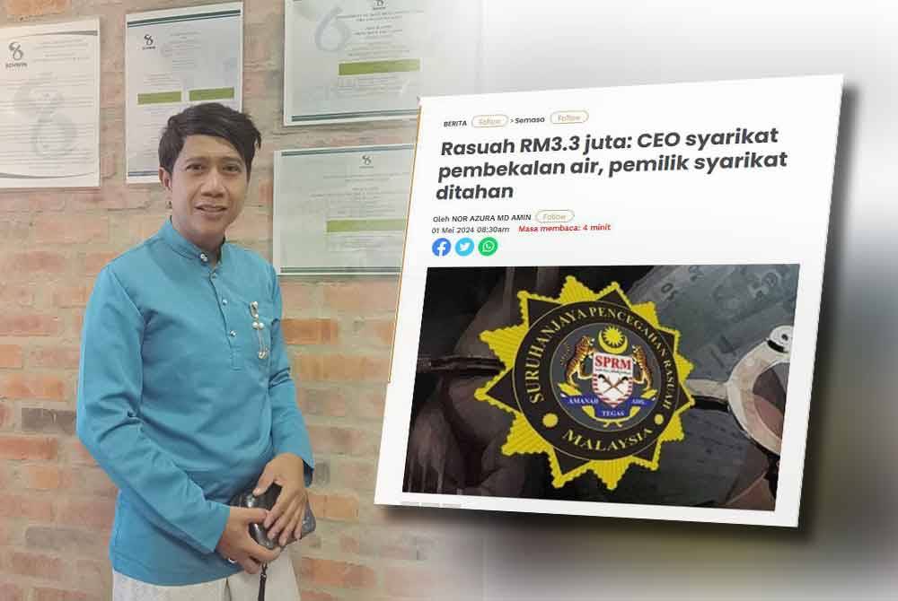 Hamdan Daniel (kiri) dan Laporan Sinar Harian