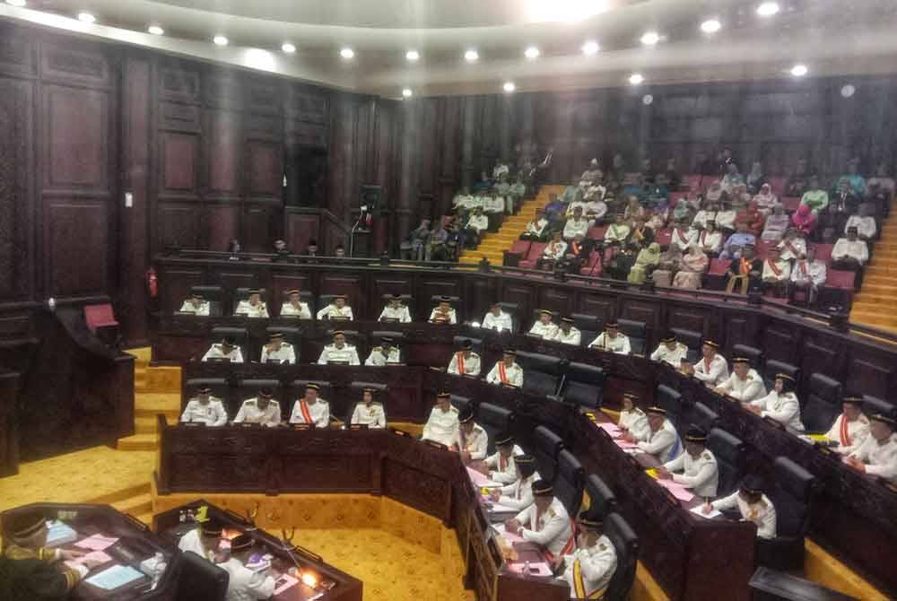 Persidangan Pertama (Perasmian) Penggal kedua, Dewan Undangan Negeri (DUN), Negeri Sembilan yang ke-15 di sini pada Isnin.