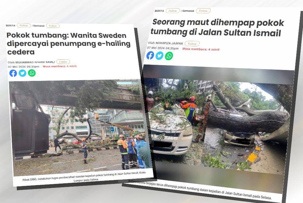 Laporan Sinar Harian pada Selasa.