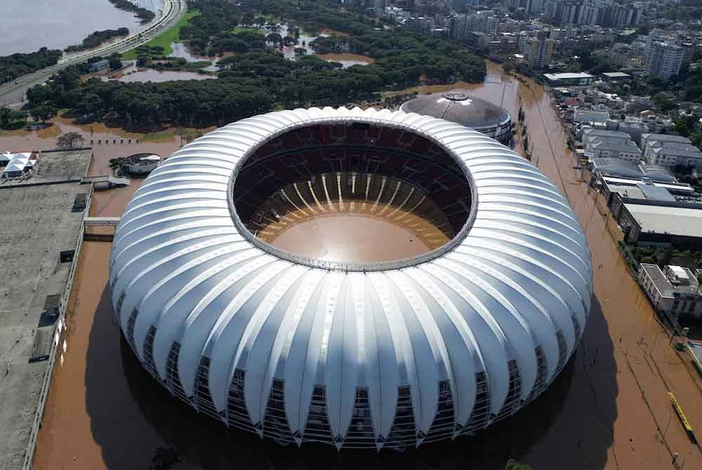 Bencana banjir yang melanda wilayah Rio Grande do Sul, di selatan Brazil. Foto REUTERS