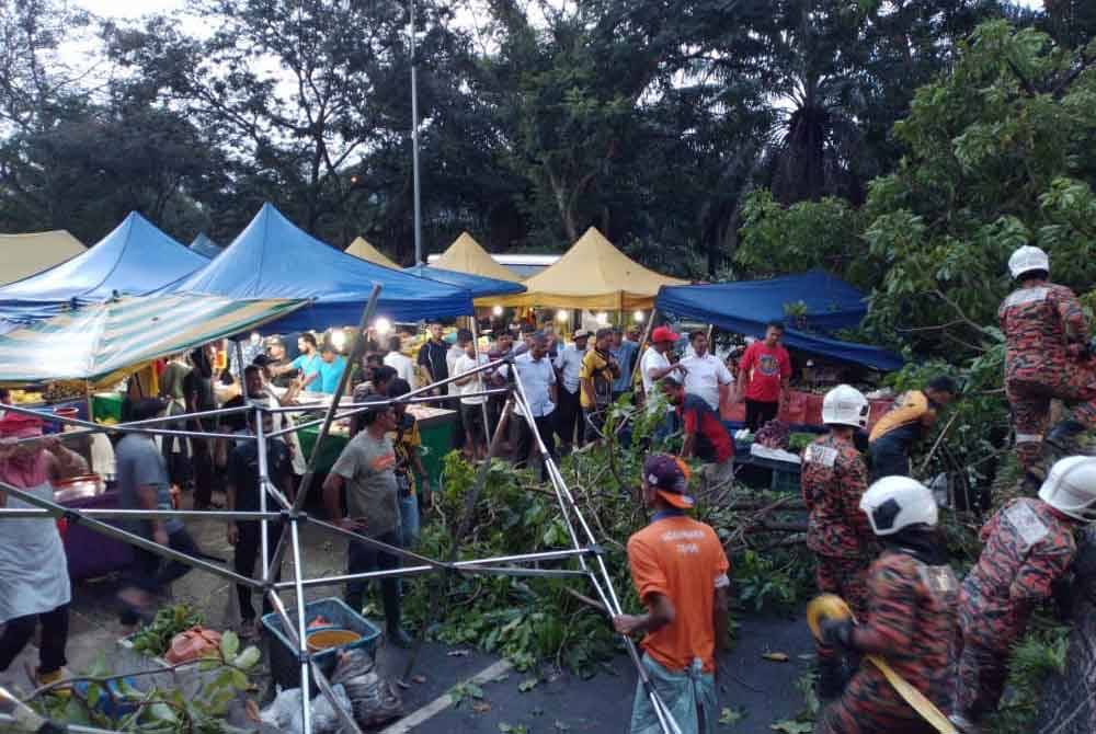 Pasukan Keluaran Operasi (PKO) bertugas serta Skuad Pantas Nilai berjaya membersihkan kawasan khemah tersebut.