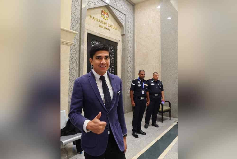 Reaksi Syed Saddiq selepas Mahkamah Rayuan pada Rabu membenarkan permohonan untuk mendapatkan sementara pasport bagi membolehkannya ke Singapura dan Taiwan. Foto Bernama