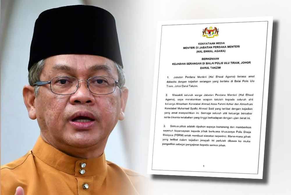 Mohd Na'im (kiri) dan Tangkap layar kenyataan Mohd Na'im pada Sabtu.