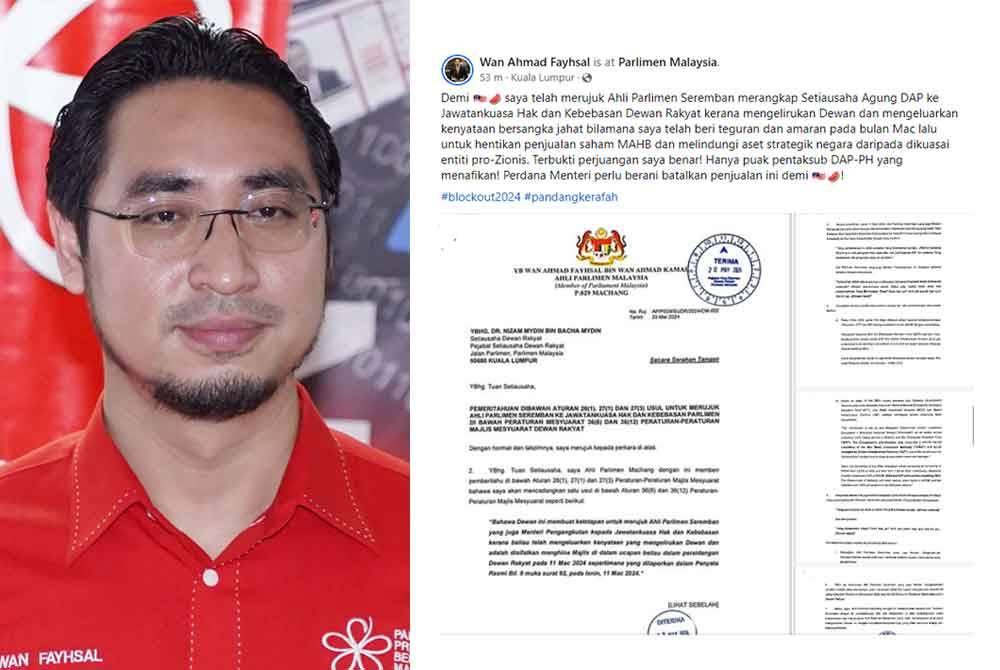 Wan Ahmad Fayshal (kiri).