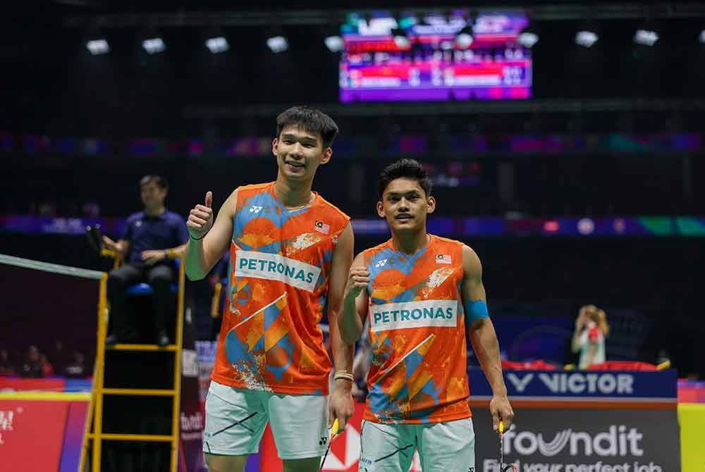 Hon Jian (kiri) dan Haikal akan berdepan rakan senegara dalam saingan pusingan kedua Masters Malaysia di Bukit Jalil pada Rabu. Foto Bernama.