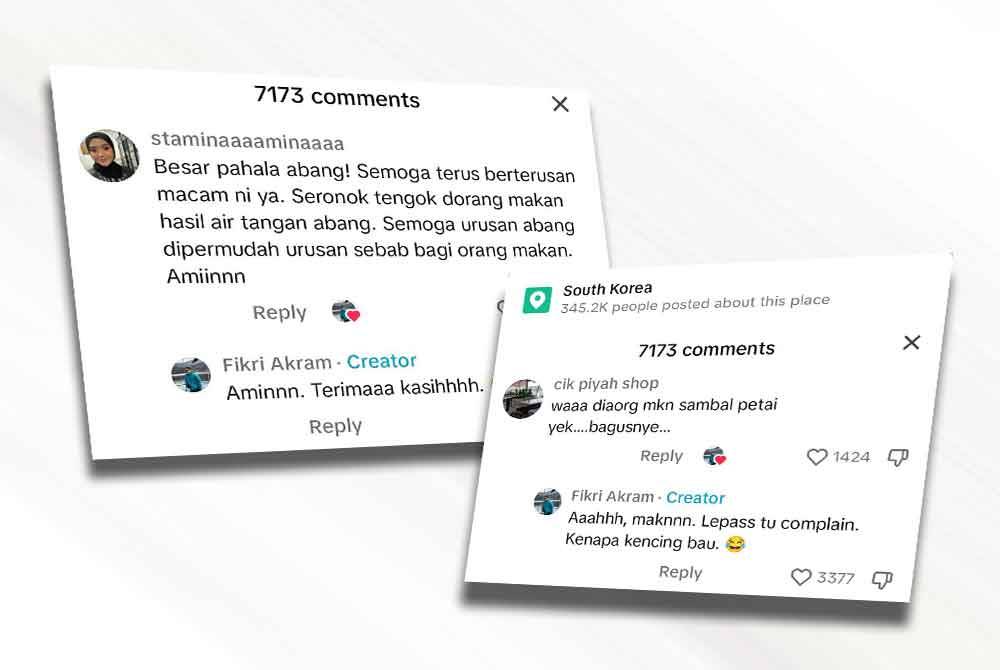 Antara komen netizen di ruangan komen video berkenaan.