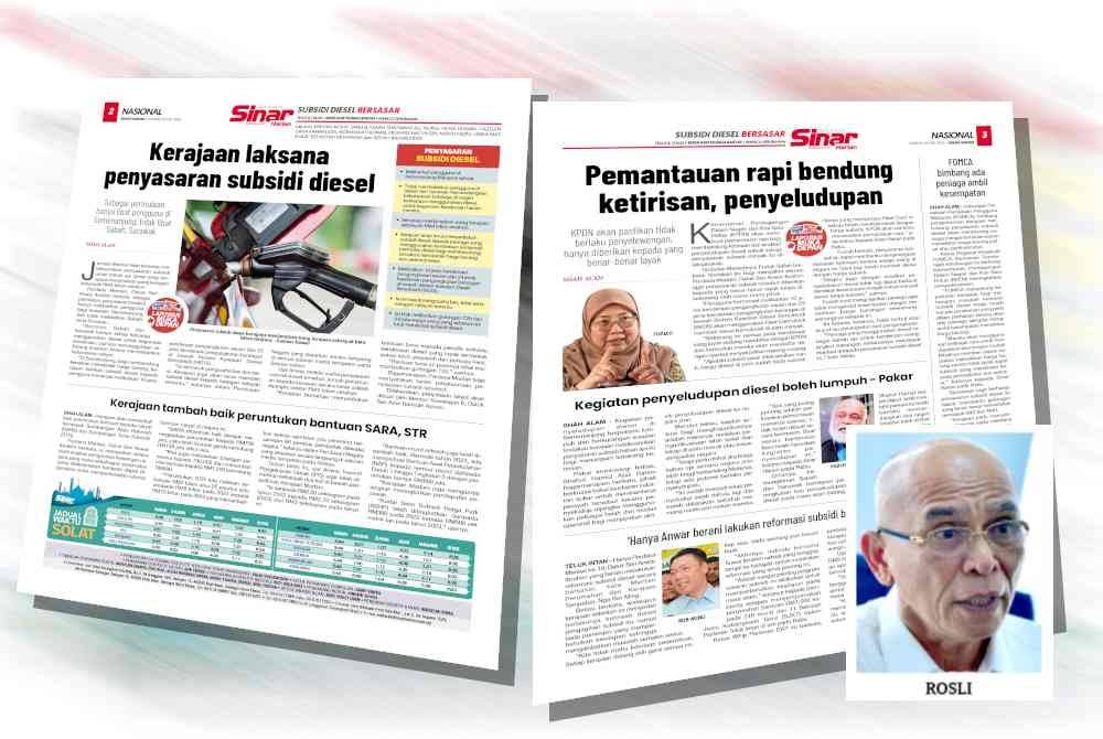 Laporan Sinar Harian pada Khamis.